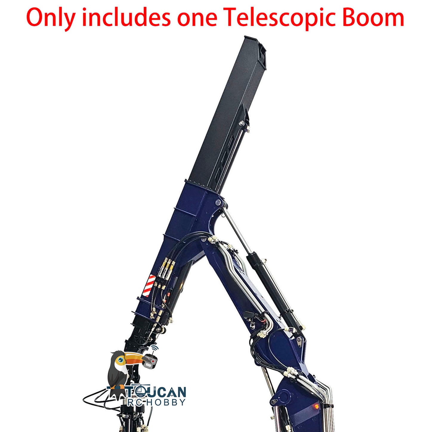 Metal Telescopic Boom Upgraded Parts for Tongde Hydraulic 1/14 RC Excavator 946 EC380 Remote Control Digger Car DIY Accessory