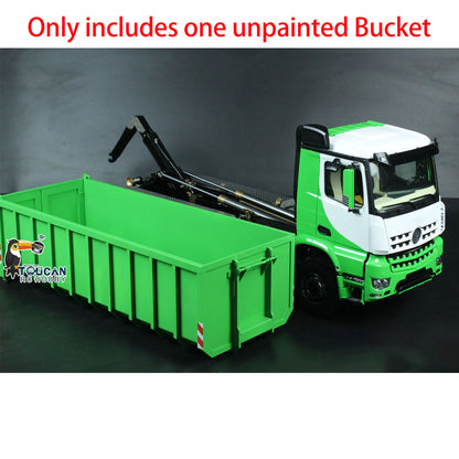 Metal Timber Flatbed High Bucket Unpainted for 1/14 10x10 RC Hydraulic Full Dump Truck 8x8 Radio Controlled Dumper Cars