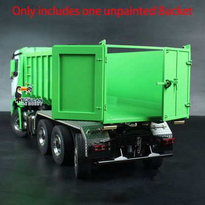 Metal Timber Flatbed High Bucket Unpainted for 1/14 10x10 RC Hydraulic Full Dump Truck 8x8 Radio Controlled Dumper Cars