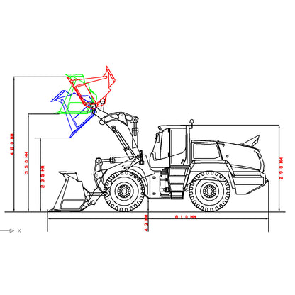 TOUCAN RC HOBBY US Stock XDRC 580 1/14 Metal RC Hydraulic Loader RTR 4-Way Valve Brushless Motor Quick Attachment System Smoke Light Sound for Collectors