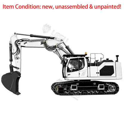 LESU 1/14 3-arm LR945 RC Hydraulic Excavator Remote Control Digger Heavy-duty Electric Hobby Model Kits Unpainted and Unassembled
