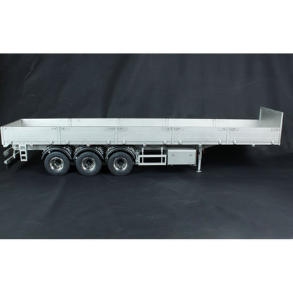 1/14 3 Axles Metal Semi Trailer for RC Tractor Truck Remote Controlled Car Electric  Model Assembled and Unpainted