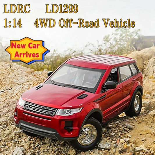 LDRC 4x4 1/14 RC Crawler Climbing Car 4WD Radio Controlled Off-road Vehicles DIY Hobby Model LD1299 RTR Light System