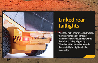 In Stock HUINA 1/18 1533 1:18 RC Dump Truck Remote Control Tipper Car 2.4G Vehicles Toys Assembled and Painted 28.5*15.5*16cm