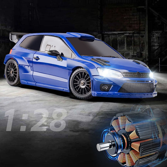 US Stock LDRC 1/28 Plastic RC Off-road Vehicle 4x4 Drift Car 4WD Toy Model LD2801 Electric Car Battery Light Remote Controller