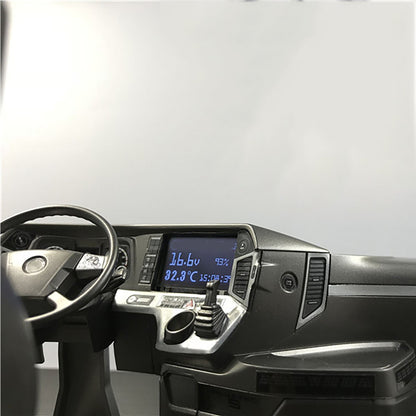 Multimedia Display Screen Current Voltage Temperature Pressure Usage Time Brand for DIY 1/14 RC Hydraulic Excavator Loader