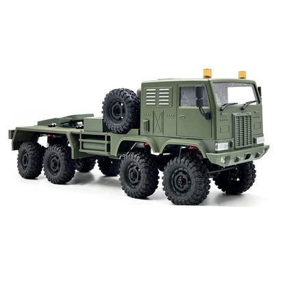 In Stock 1/18 Remote Control Military Truck 8X8 All Wheel Steering Electric RC Off Road Vehicle Model 2Speed Gearbox RTR Metal Chassis