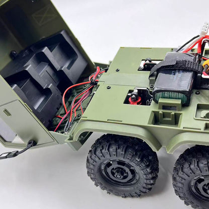 In Stock 1/18 Remote Control Military Truck 8X8 All Wheel Steering Electric RC Off Road Vehicle Model 2Speed Gearbox RTR Metal Chassis