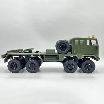 In Stock 1/18 Remote Control Military Truck 8X8 All Wheel Steering Electric RC Off Road Vehicle Model 2Speed Gearbox RTR Metal Chassis