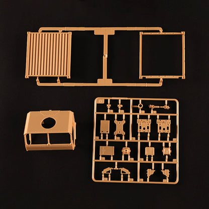 1/35 ILK LVSR MKR18 Plastic Cargo Model Kit 63550 Unassembled 680 Parts Armored Truck With 20ft Container DIY Toy Gift