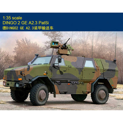 I Love Kit 1/35 63524 German DINGO2 GE A2.3 Armored Conveyor Vehicle Static Plastic Model Kit Military Transport Unassembled