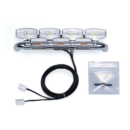 1/14 Plastic Front Face 5V Spotlight for DIY Tamiya SC 770S Remote Control Tractor Truck 56368 56371 RC Lorry Car Model Parts