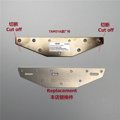 Plastic Head Lamp Pro Flowing Water Light Front Bumper Rack for DIY 1/14 Tamiya Remote Control Tractor Truck FH16 XL750 56360 56362 RC Lorry