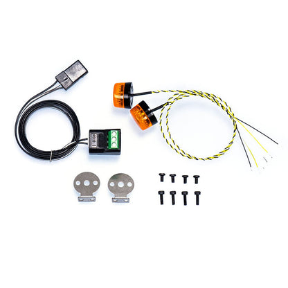 360 Rotating Light 5V LED Warning Lamp for 1/14 DIY TAMIYA RC Tractor Truck Model Digger Dumper Construction Vehicle Lorry Car