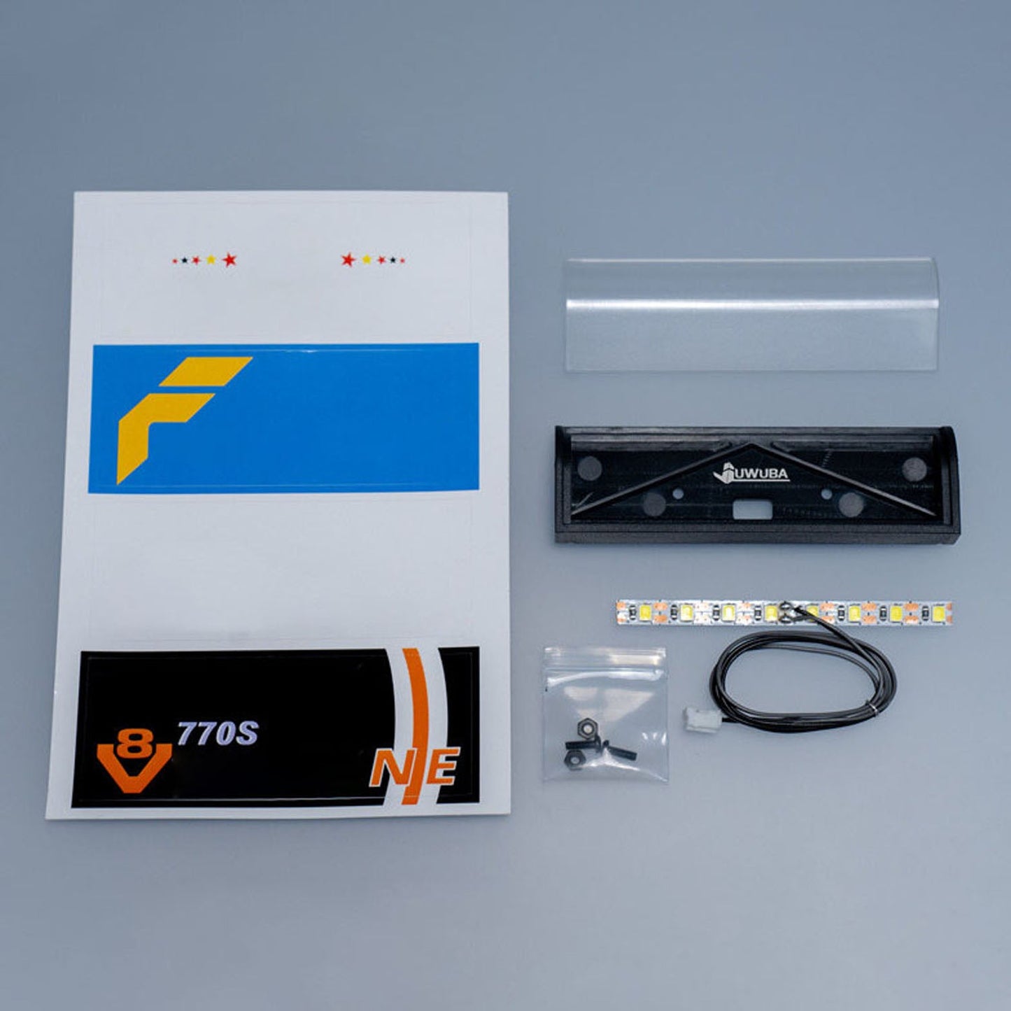 LED Head Lamp 5V Plastic AD Light Box for DIY TAMIYA 1/14 RC Tractor Truck 770S 56371 56368 Model Vehicle Lorry Car Accessories