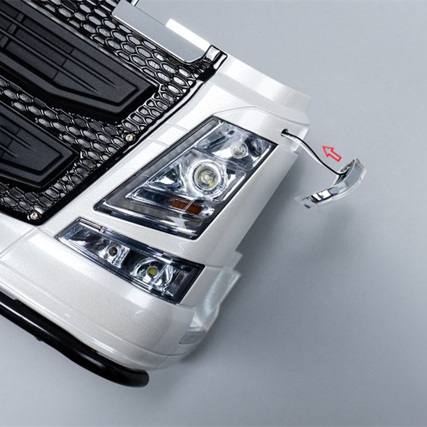 Plastic Bumper Side Turn Signal Light for 1/14 DIY Remote Control Tractor Truck 56360 56362 56375 RC Lorry Car