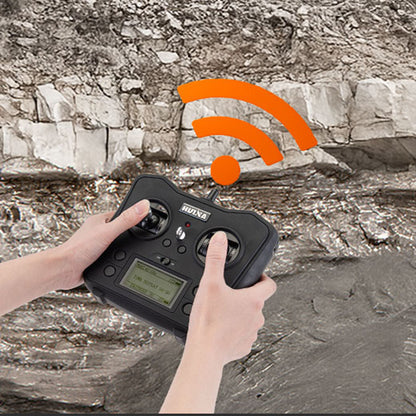 US Stock 1/14 HUINA 1598 2.4G Remote Control Dumper 6*6 Engineering Transport Vehicle Lifting Rod Tipper Car Light Sound Battery Toys