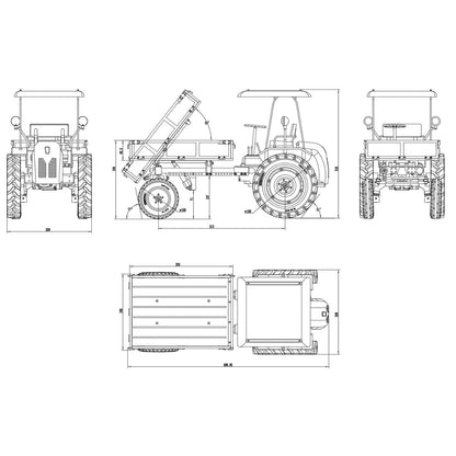 XDRC Metal 1/14 RC Hydraulic Articulated Truck A40G 6*6 Radio Controlled Dumper Tipper RTR Car Model Construction Vehicles