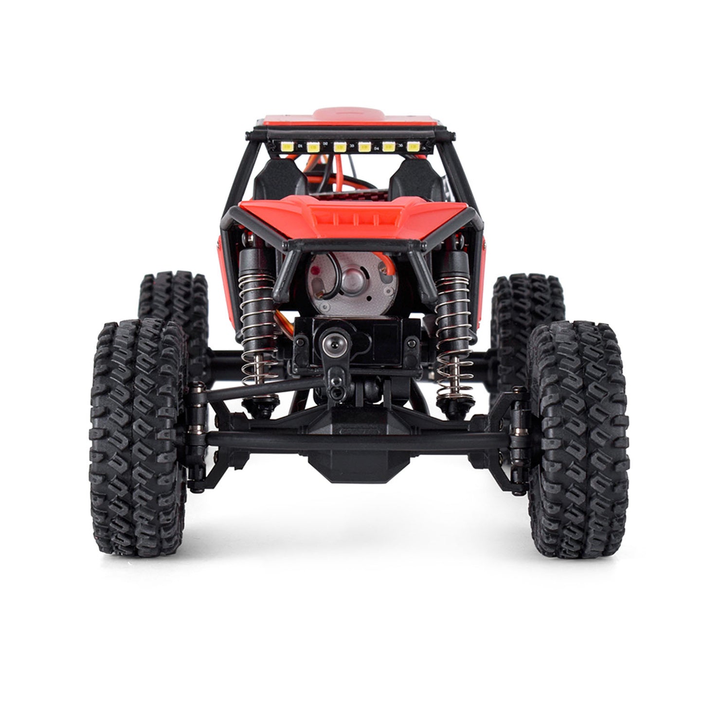 US Stock 1/18 RC Crawler Car Radio Controlled Off Road Vehicles 370 Motor ESC Servo Battery Light 15KM/H Speed Model Toy for Kids Adults