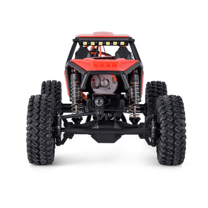 US Stock 1/18 RC Crawler Car Radio Controlled Off Road Vehicles 370 Motor ESC Servo Battery Light 15KM/H Speed Model Toy for Kids Adults