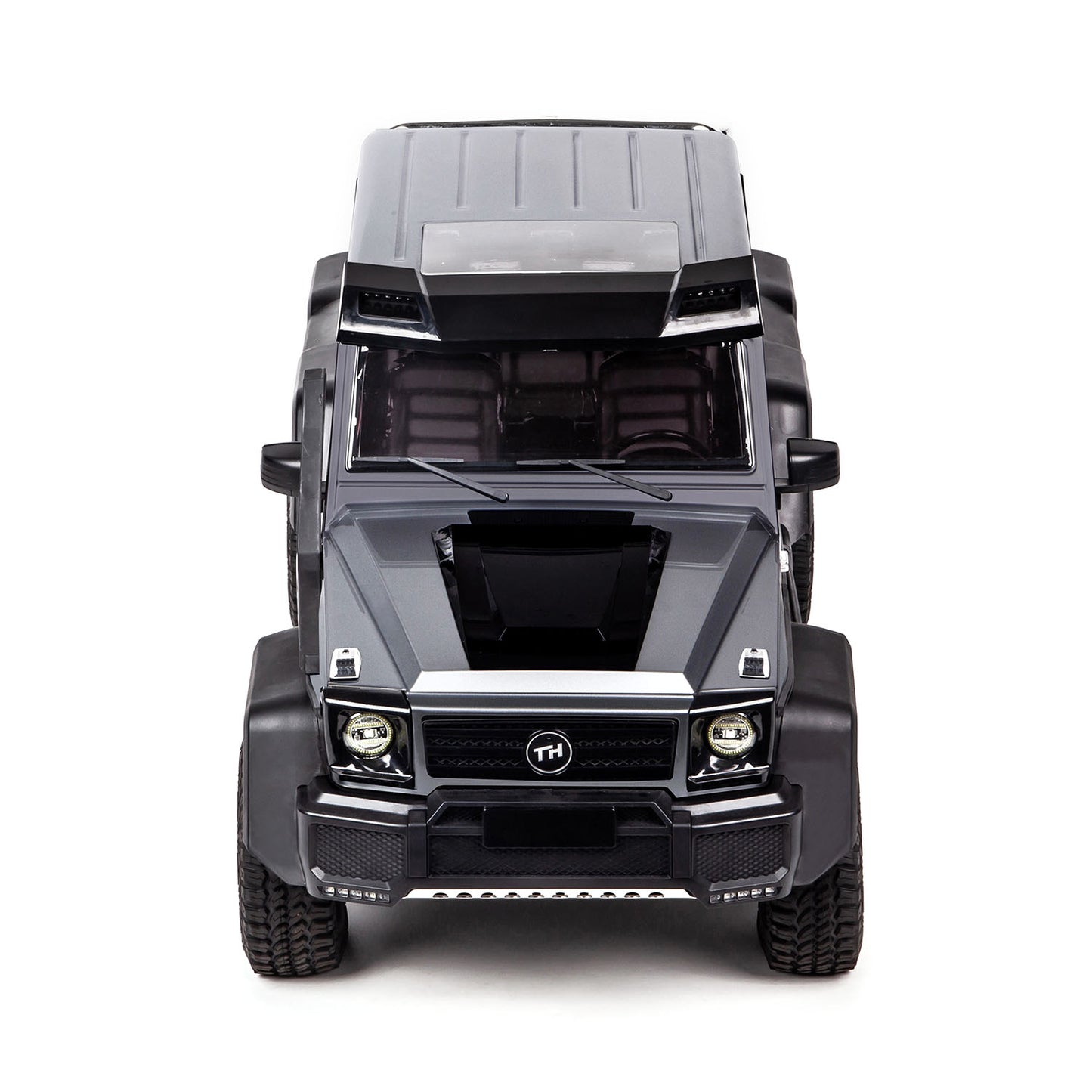 US Stock 1/8 Traction Hobby Remote Control Off Road Vehicle KM6 6X6 RC Rock Crawler Car Independent Axle Locks Brushed Motor Light Model