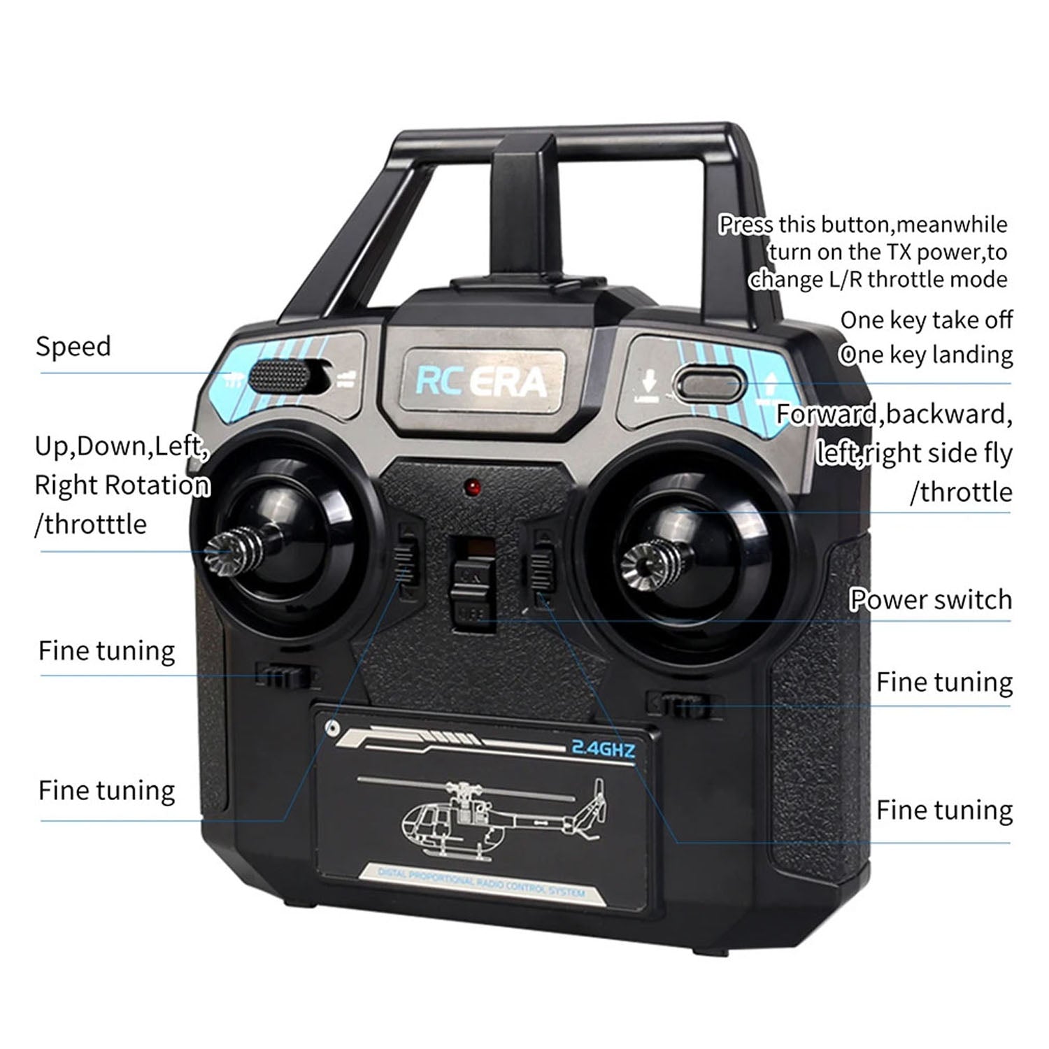 ERA C18 EC13 スケール 4CH RC ヘリコプタージャイロスコープ RC ERA Remote Control Helicopter C187 Gyroscope Stabilization