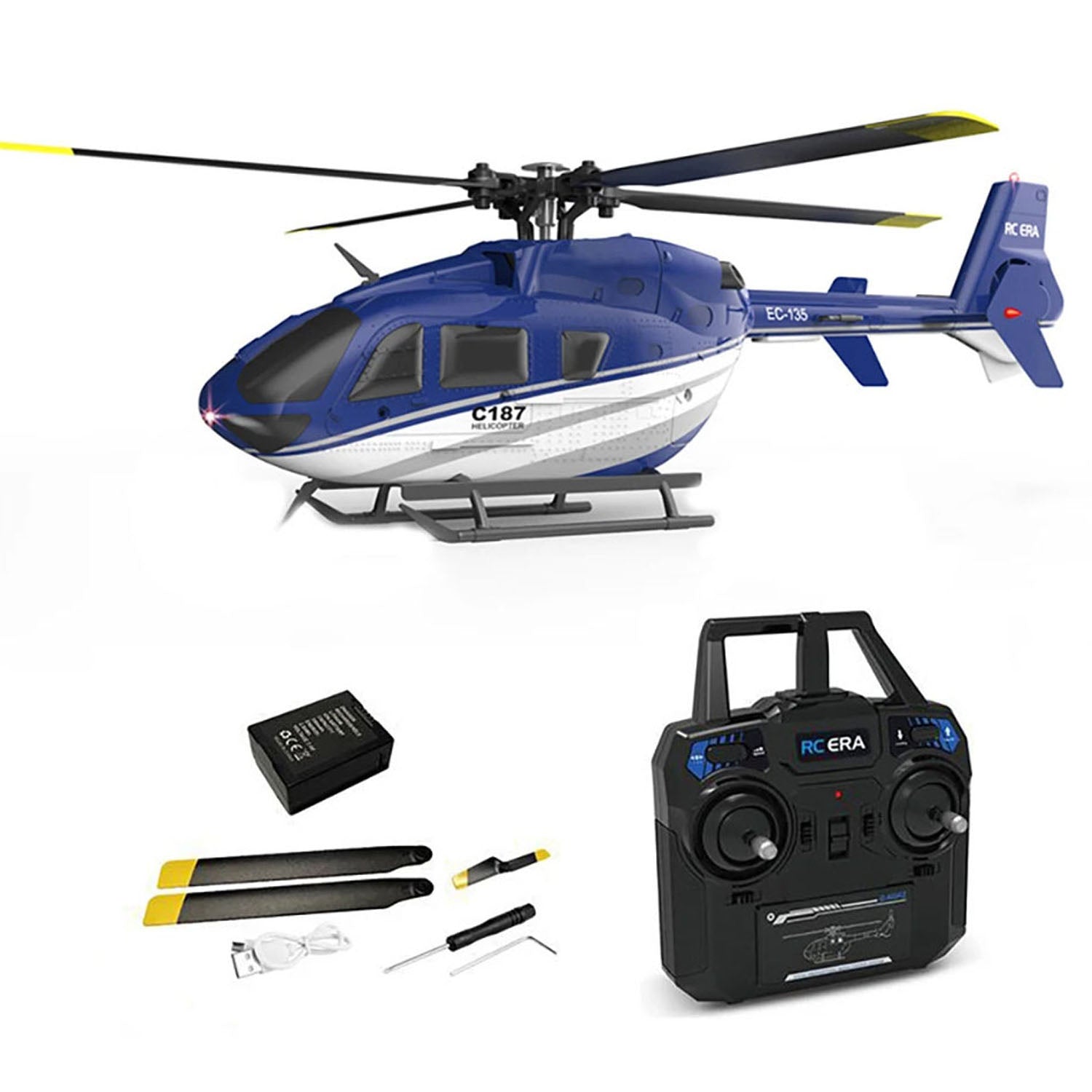 ERA C18 EC13 スケール 4CH RC ヘリコプタージャイロスコープ RC ERA Remote Control Helicopter C187 Gyroscope Stabilization