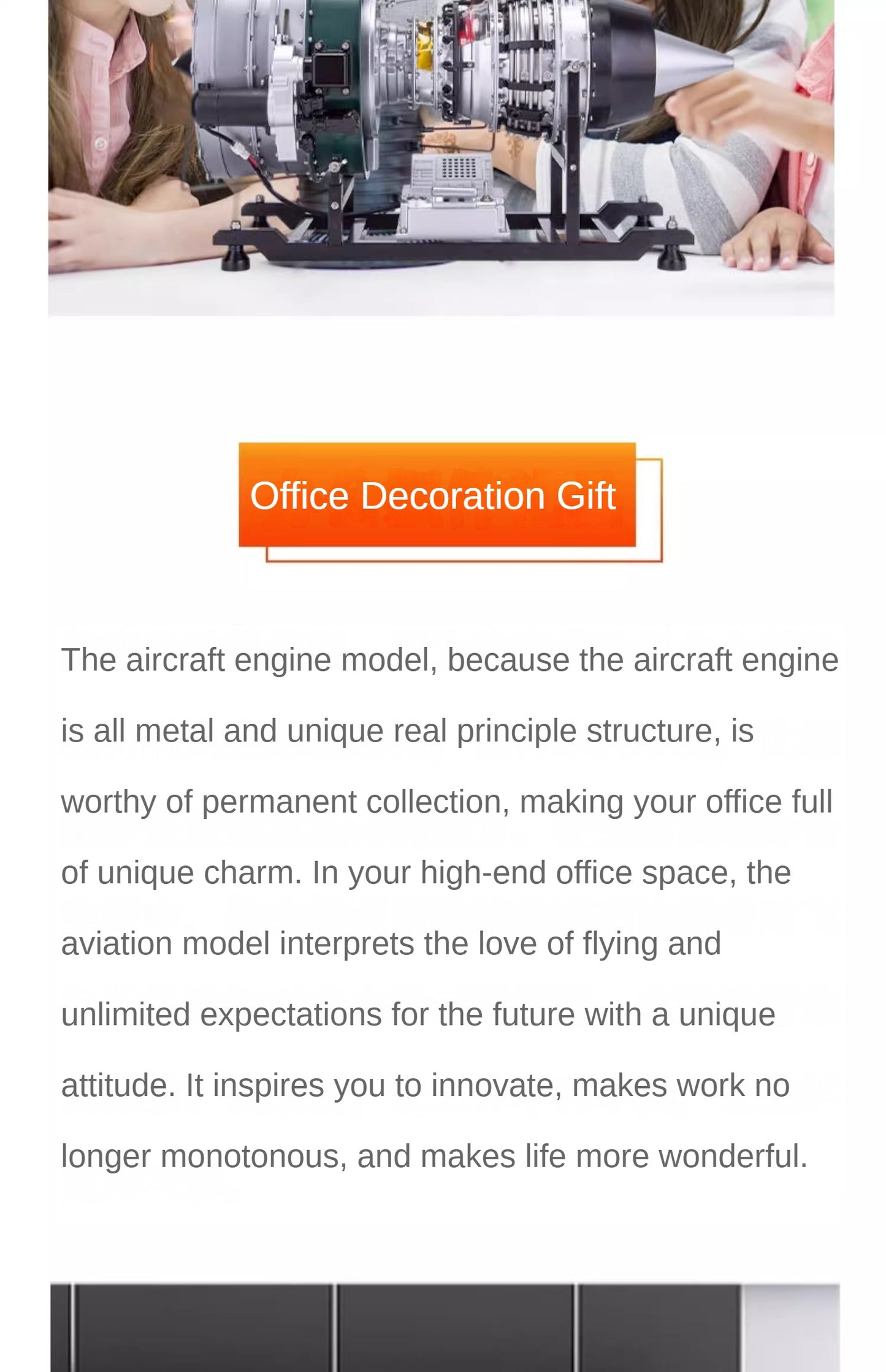 In Stock TECHING DIY Scale Electric Aircraft Airplane Metal Turbofan Engine Model Collectibles DM119 Unassembled KIT 1000+Pcs Battery