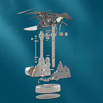 200+Pcs 5V Mechanical Eagle Simulation Electric Model Decoration DM337 Metal Animal Dynamic Ornaments Battery Unassembled KIT