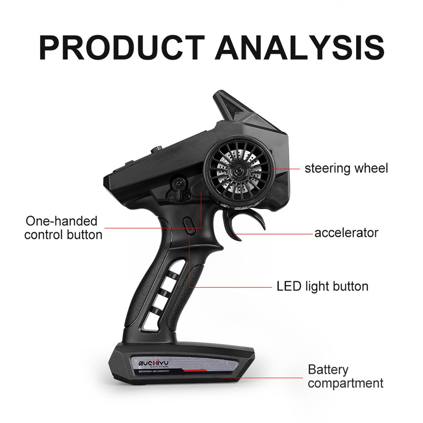 US Stock 12 Inches Plastic 1/16 4X4 Remote Control Off Road Car SCY 16102 RC Monster Truck Pickup Metal Drive Shaft Charging Protection