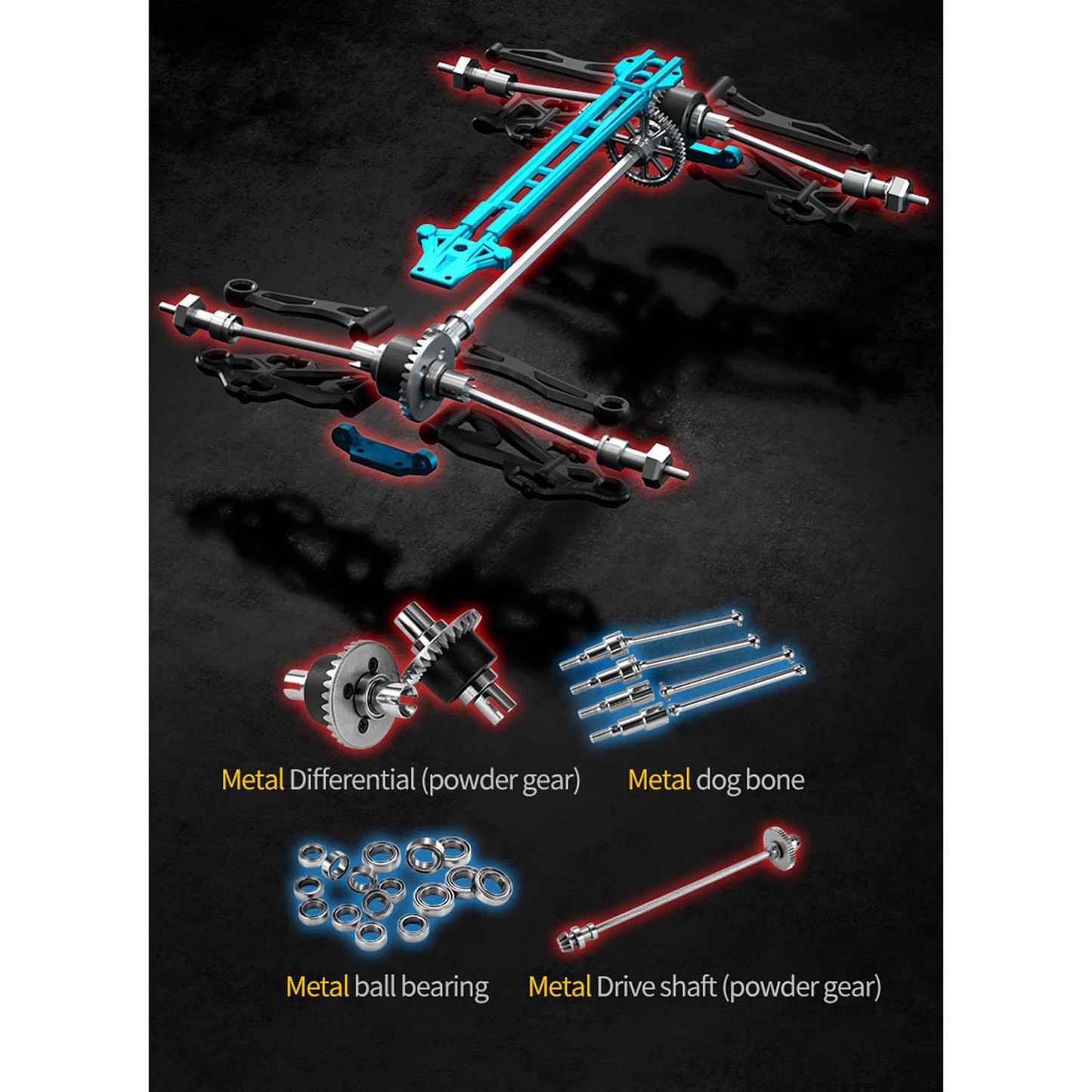 US Stock 1/16 4X4 Radio Controlled Off Road Vehicle SCY 16102Pro RC Monster Truck Muti-Terrain Brushless Model Car Light System RTR