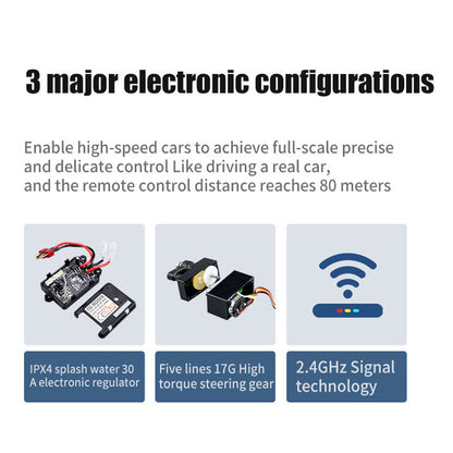 In Stock PVC 1/16 AWD Radio Controlled Electric Off Road Car SCY 16103 RC Model Vehicle 390 Brushed Motor 30A ESC 38KM/H Shock Absorber