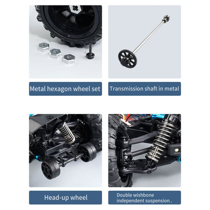 In Stock PVC 1/16 AWD Radio Controlled Electric Off Road Car SCY 16103 RC Model Vehicle 390 Brushed Motor 30A ESC 38KM/H Shock Absorber