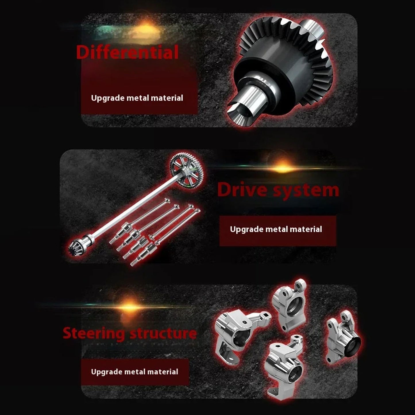 In Stock 1/16 SCY 16201Pro 4X4 Radio Controlled Off Road Vehicle RC Electric Car Spring Damping Metal CVD Drive Shaft High Speed Model