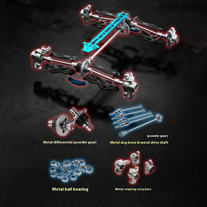 In Stock 1/16 SCY 16201Pro 4X4 Radio Controlled Off Road Vehicle RC Electric Car Spring Damping Metal CVD Drive Shaft High Speed Model