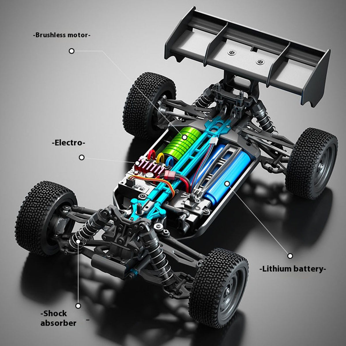 TOUCAN RC HOBBY Suchiyu 16202Pro 1/16 RWD Remote Control Off Road Vehicle SCY 35A ESC Splash Proof 17G Servo Electric Muti-Terrain RC Model Car LED Light