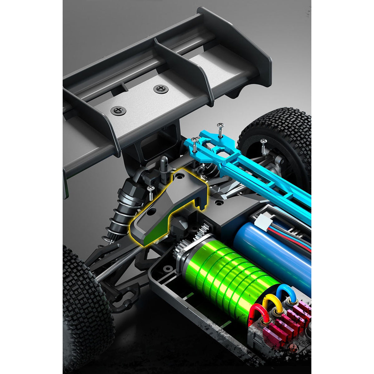 TOUCAN RC HOBBY Suchiyu 16202Pro 1/16 RWD Remote Control Off Road Vehicle SCY 35A ESC Splash Proof 17G Servo Electric Muti-Terrain RC Model Car LED Light