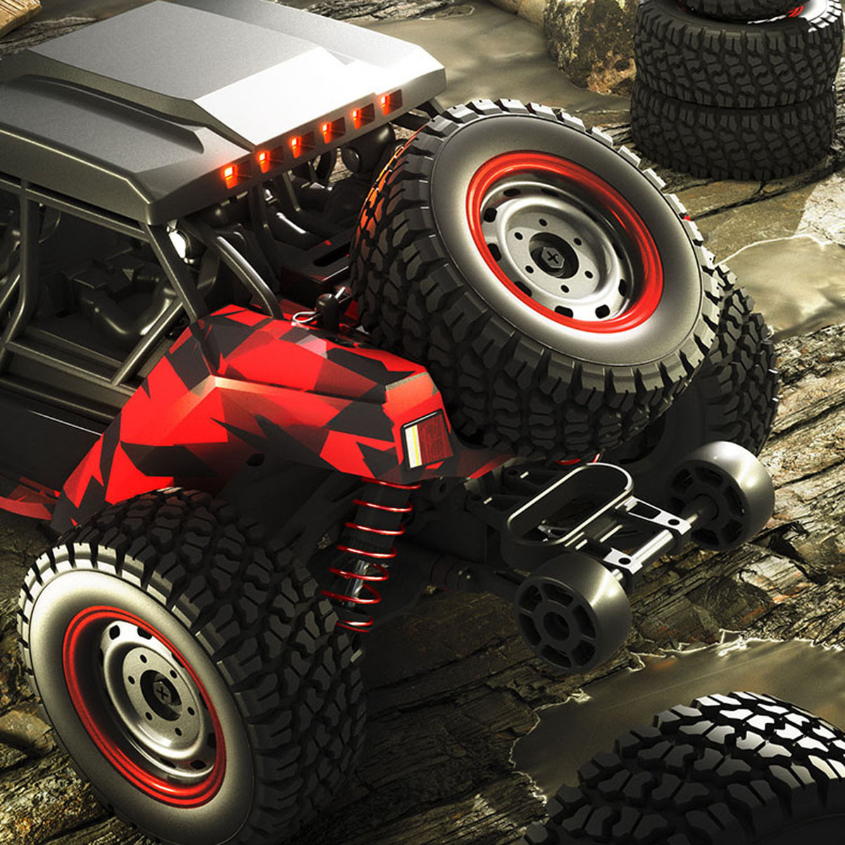 TOUCAN RC HOBBY Suchiyu SCY 16106 1/16 Remote Control Desert Truck AWD RC Off-Road Car Electric Model Vehicle PVC Shell Split Drive Shafts Brushed Motor