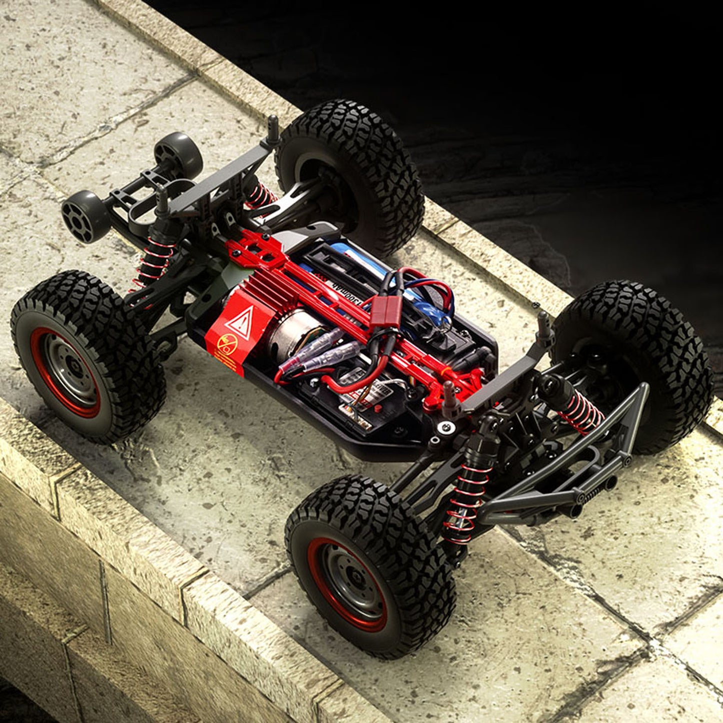 US Stock SCY 16106 1/16 Remote Control Desert Truck AWD RC Off-Road Car Electric Model Vehicle PVC Shell Split Drive Shafts Brushed Motor