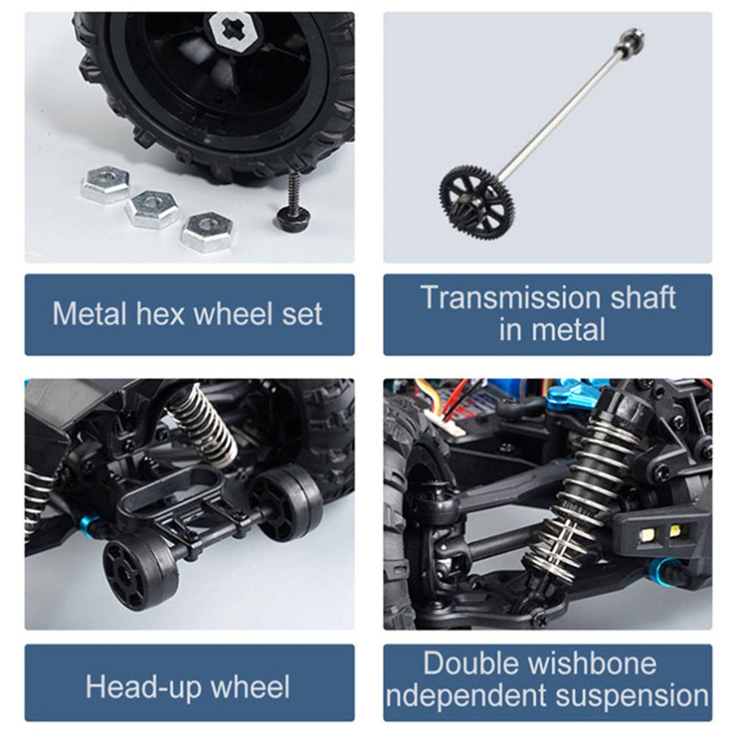 In Stock 38KM/H SCY 16201 1/16 Remote Control Electric Off Road Vehicle Four Wheel Drive Racing Version Ball Bearings Spring Damping RTR