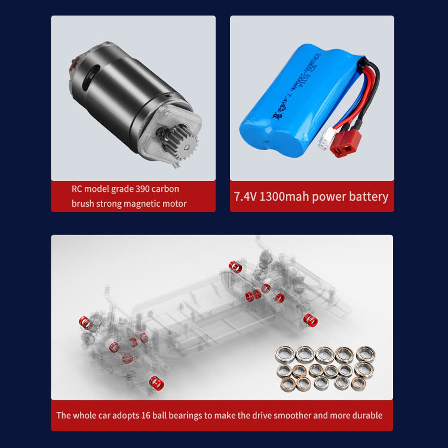 US Stock 35KM/H SCY 16302 1/16 4*4 RC Drift Vehicle Radio Controlled Model Vintage Car Metal Center Drive Shaft Low Voltage Cutoff