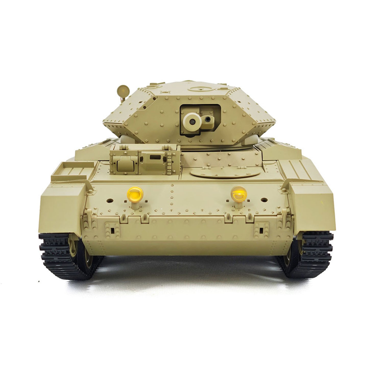 US Stock 1/16 RC Battle Tank CoolBank Crusader MK III 2.4G Remote Control RTR Military Tank Model 360??Turret Rotary Smoke Sound Lights