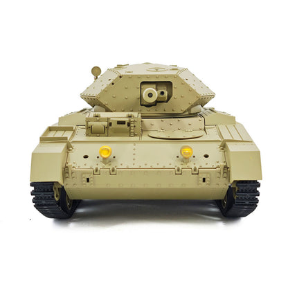 US Stock 1/16 RC Battle Tank CoolBank Crusader MK III 2.4G Remote Control RTR Military Tank Model 360??Turret Rotary Smoke Sound Lights