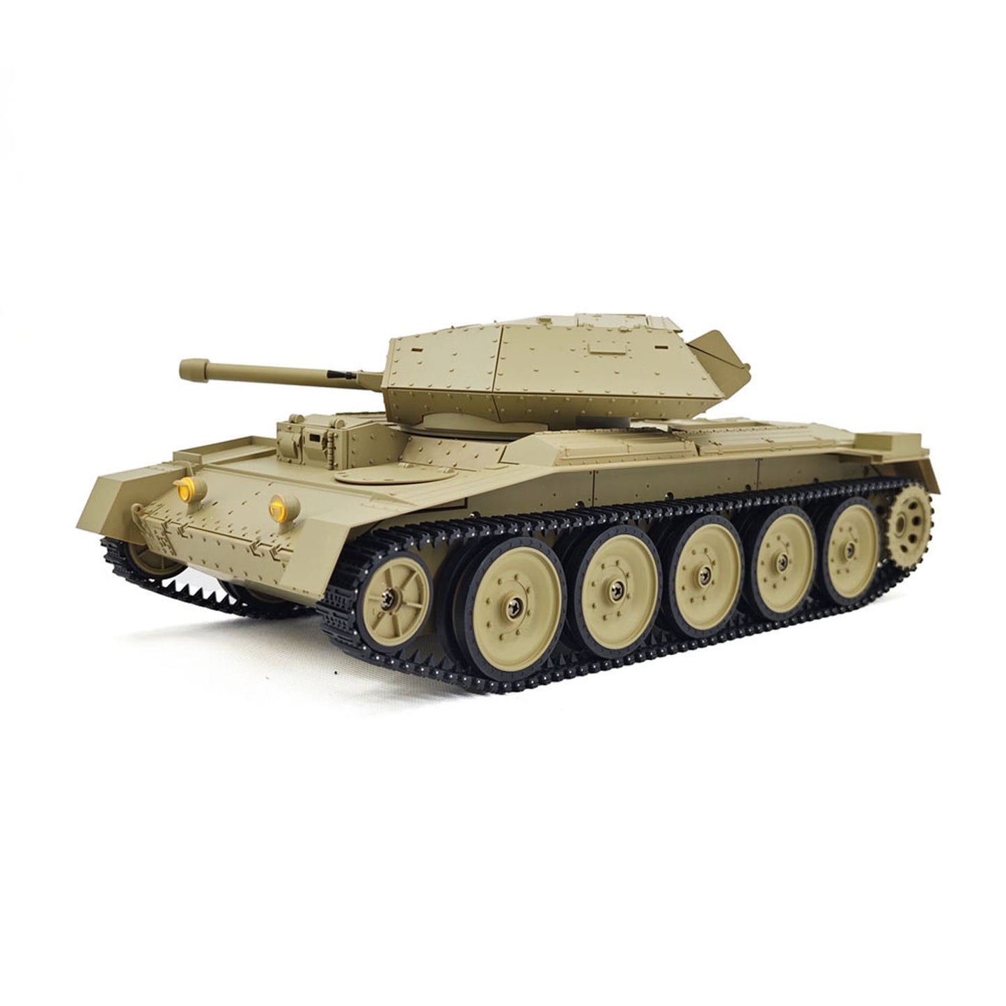 US Stock 1/16 RC Battle Tank CoolBank Crusader MK III 2.4G Remote Control RTR Military Tank Model 360??Turret Rotary Smoke Sound Lights