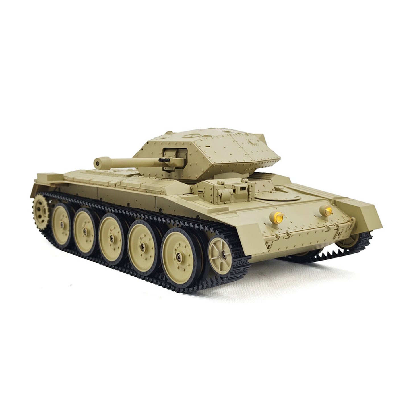 US Stock 1/16 RC Battle Tank CoolBank Crusader MK III 2.4G Remote Control RTR Military Tank Model 360??Turret Rotary Smoke Sound Lights