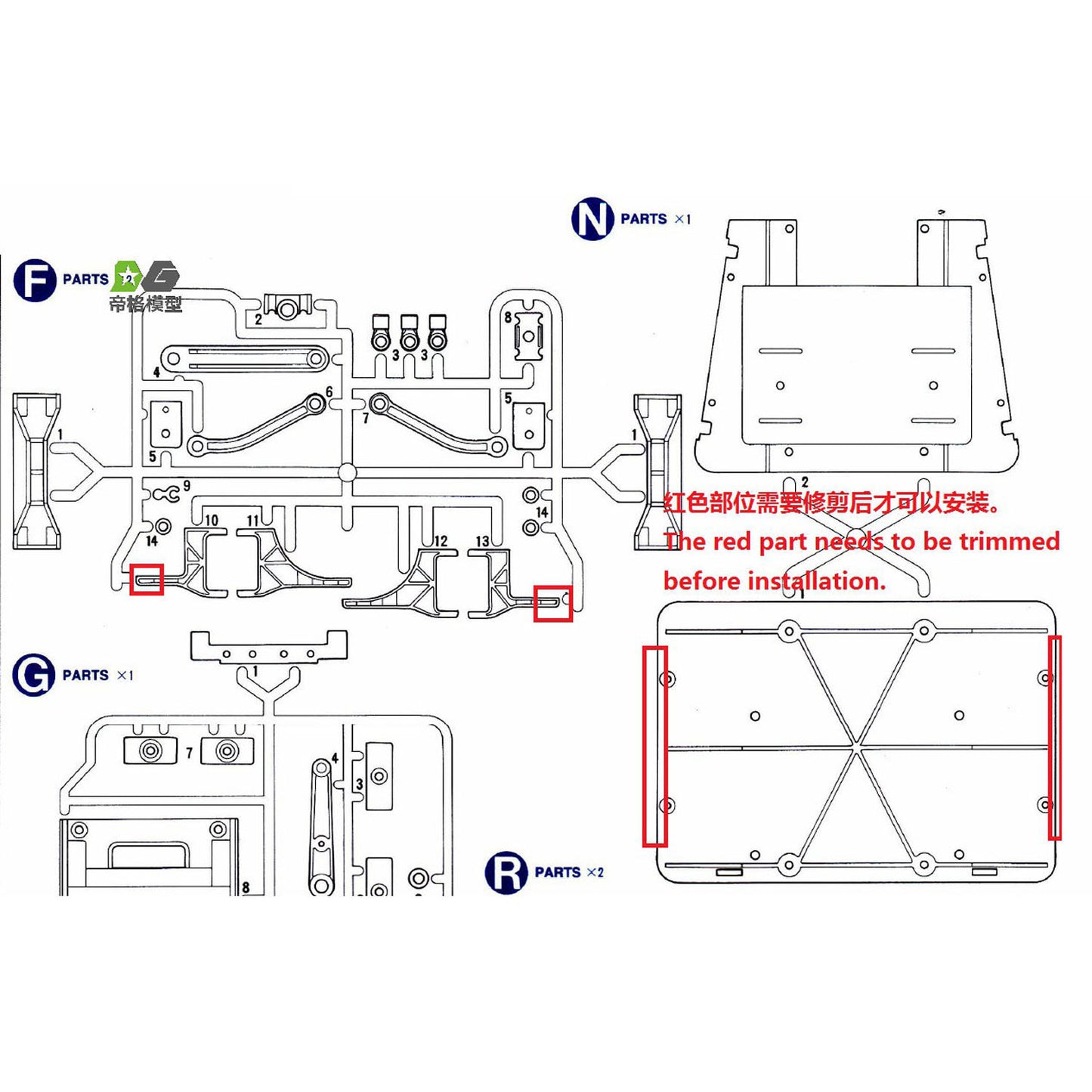 US Stock 6PCS Side LED Light for TAMIYA 1/14 RC Tractor Truck Grand Hauler 56344 DIY Remote Control Lorry Car Model