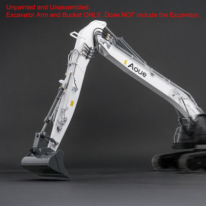 Metal Long Arm KIT for LESU 1/14 7CH Valves RC Hydraulic Excavator LR945 DIY Remote Control Digger Model Upgraded Refit Parts