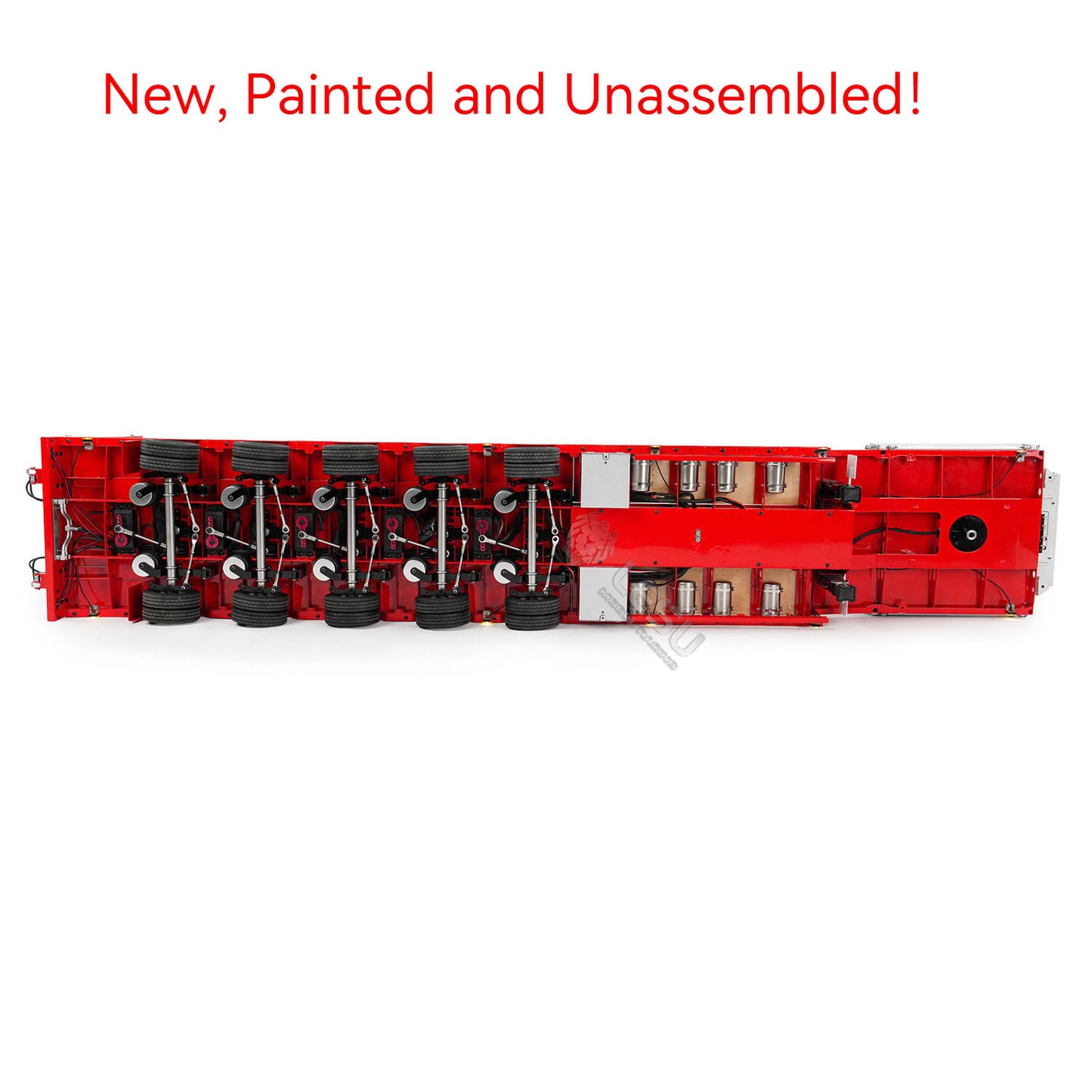 1/14 RC Metal Semi Trailer Painted KIT LESU A0055 Hydraulic System 5 Axles Steering for DIY Remote Control Dump Truck Model