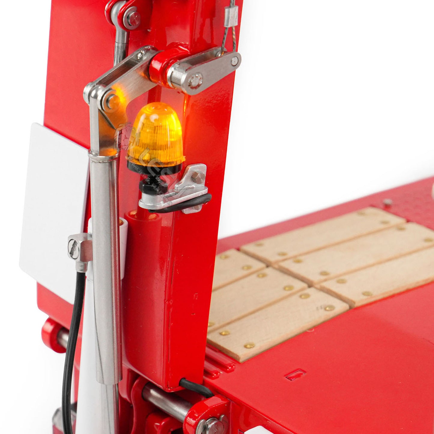 5 Axles Steering LESU 1/14 Metal Semi Trailer Hydraulic Lifting Tailboard Electric Support Legs for DIY RC Tractor Truck Model