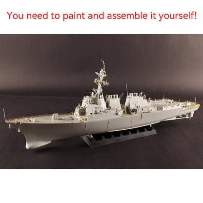 US Stock 1/200 I Love Kit 62009 USS Oscar Austin DDG-79 Destroyer Plastic Static DIY Model Kit Metal Anchor Chain For Adult Collection